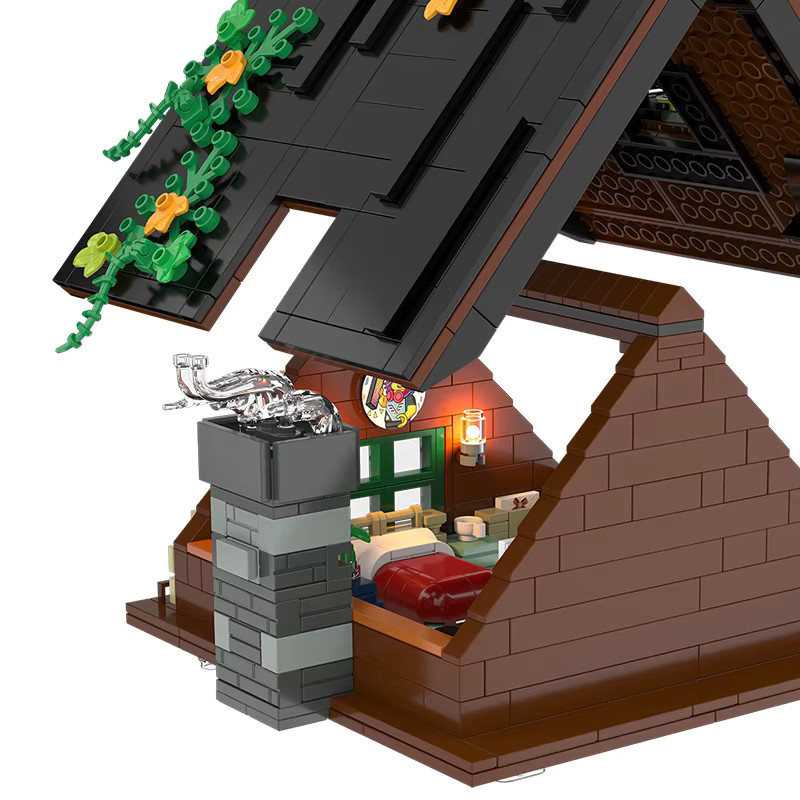 SixBricks MOC Wald Hütte, Bausteine Set, ab 14 Jahren - Bild 5