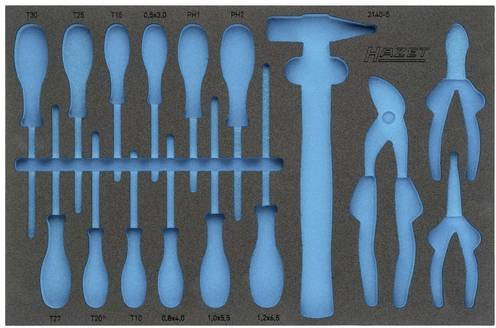 Hazet 2K-Weichschaum-Einlage 163-330L in Blau, B: 34,2 cm, T: 51,9 cm - Bild 1