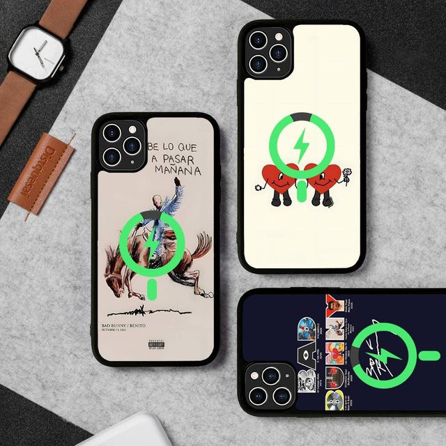 B-Bads B-Bunnys Kunst-Handyhülle mit MagSafe Magnetischer Schale für iPhone 11 12 13 14 15 16 17 Pro Max Plus in Multicolour - Bild 1