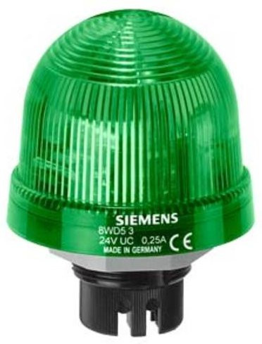 Siemens Signallampe 8WD5340-0CC Grün Durchmesser: 70 mm, Höhe: 66 mm - Bild 1