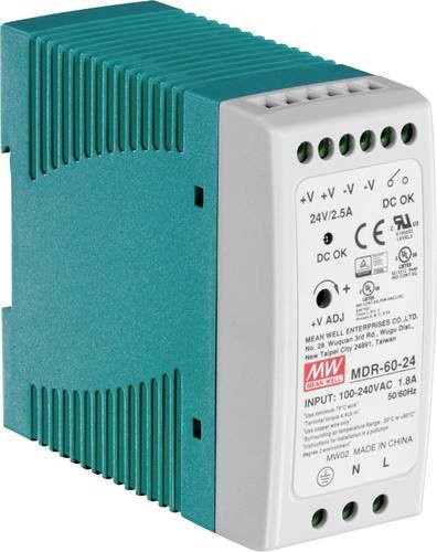 Trendnet TI-M6024 Netzteil mit 60 Watt für TI-F11SFP, TI-G50, TI-G62 und TI-G80 zur DIN-Schienenmontage - Bild 1