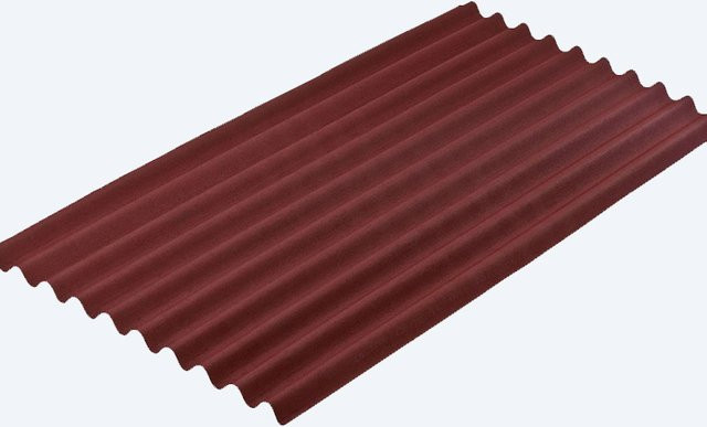 Bitumen Wellplatten in Rot, B: 200 cm, H: 95 cm - Bild 1