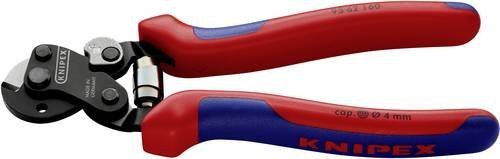 Knipex Drahtseilschere 95 62 160 in Rot für hochfeste Drahtseile mit Mehrkomponenten-Hüllen, Länge: 160 mm - Bild 1
