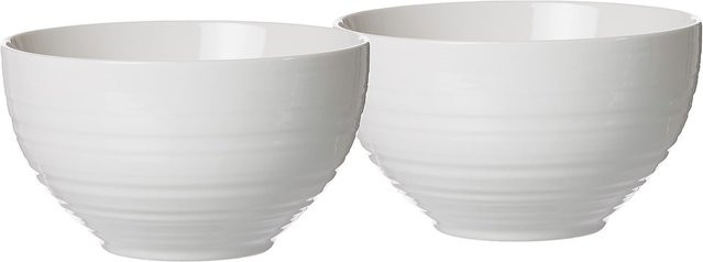 Ritzenhoff & Breker Müslischalen Suomi aus Keramik, 2er Set, Weiß, Durchmesser: 14 cm - Bild 1