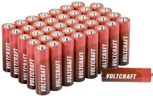 Voltcraft Industrial AA Batterie Alkali-Mangan 3000 mAh 1.5V 40er Packung in Rot - Bild 1
