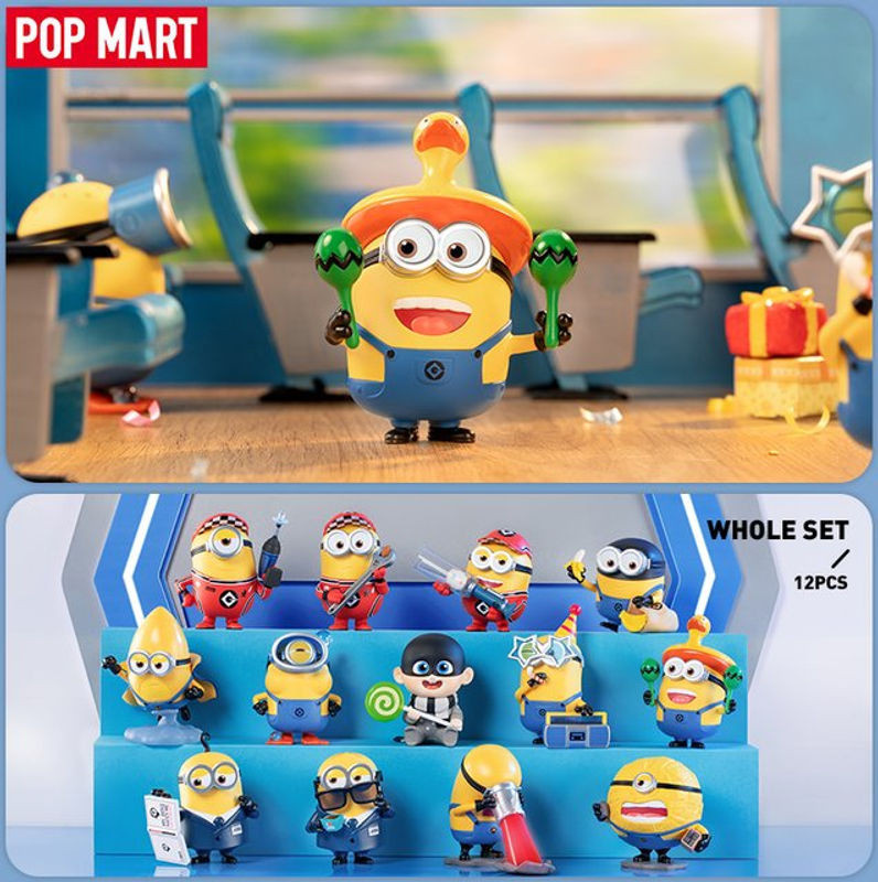 POP MART Universal Despicable Me 4 Minions Blind Box Mystery Box Action Figur aus Kunststoff in Gelb - Bild 1