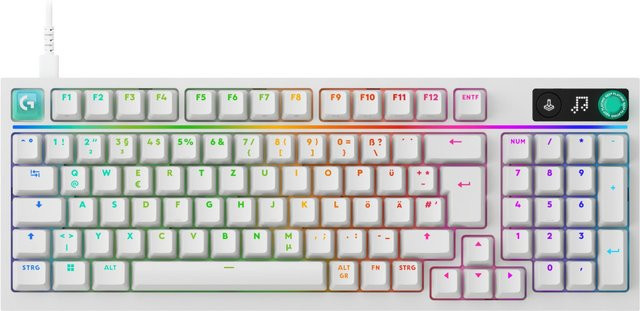 Logitech G316 X 98 Tactile Gaming-Tastatur in Weiß - Bild 1