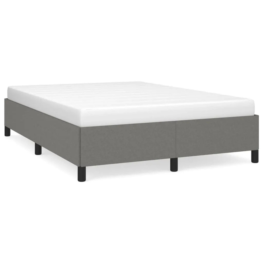 vidaXL Bettgestell mit Stoffbezug in Dunkelgrau, B/T/H: 140 x 190 x 35 cm - Bild 2