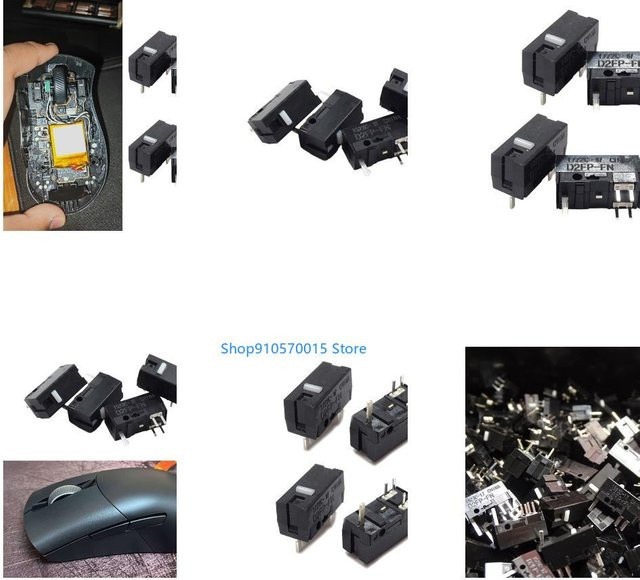 Asus B95C 4-teiliges Schalter-Taste Set für ROG III Point 36K und ROG Chakram X Gaming-Maus-Mikroschalter in Schwarz - Bild 1