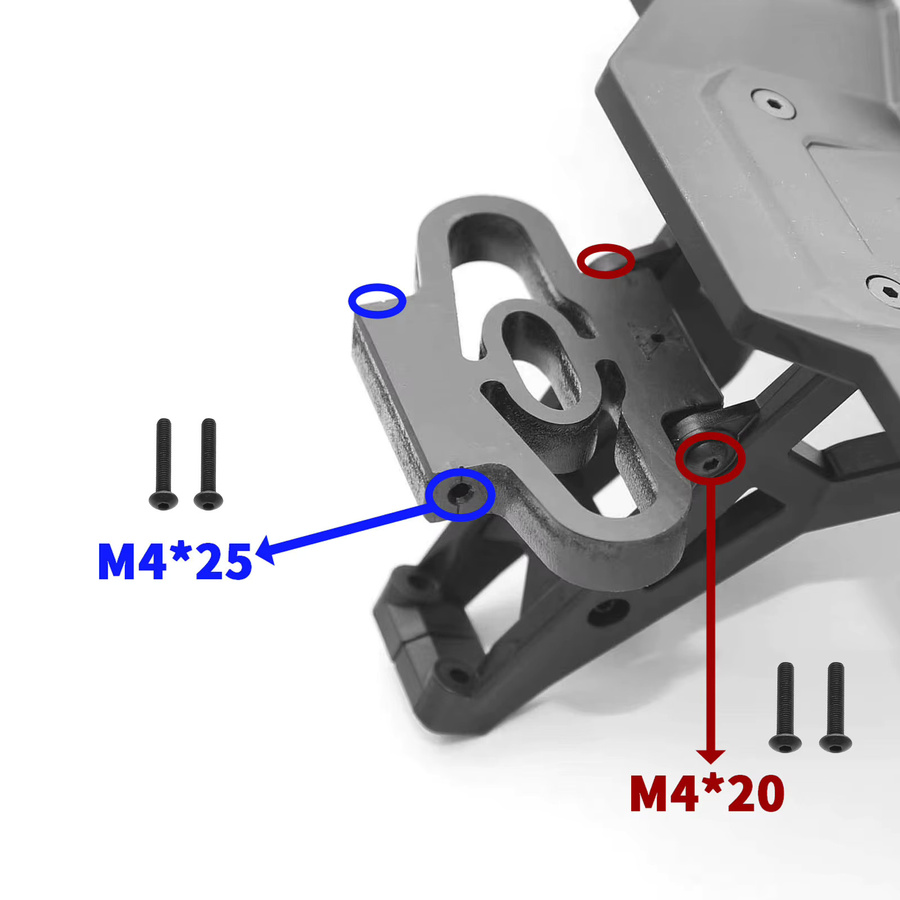 Traxxas Spoiler Halterung, Nylon, für Traxxas XRT 78086-4 1/6 RC Autos Zubehör - Bild 1