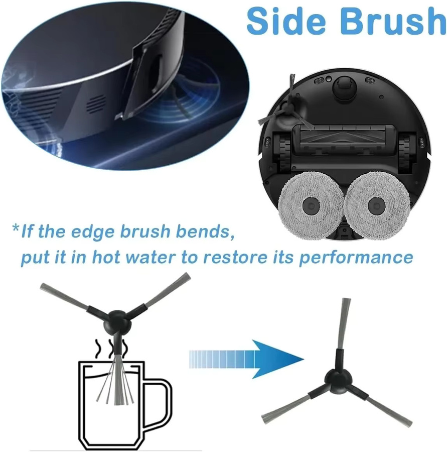 Dreame Zubehör-Set für L40 Ultra und X40 Ultra Roboterstaubsauger in Schwarz mit Staubbeuteln, Mopp, Hauptbürsten und HEPA-Filtern - Bild 2