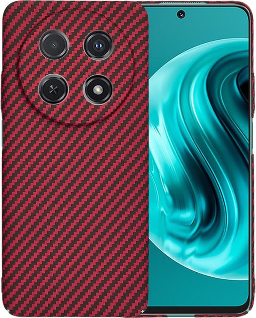 Techsuit Carbonite FiberShell Schutzhülle für Huawei nova 13i und nova 12i in Rot - Bild 1