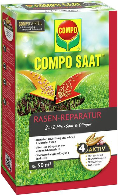 Compo Rasen-Reparatur-Mix mit Samen und Dünger für 50 m², 1,2 kg - Bild 1