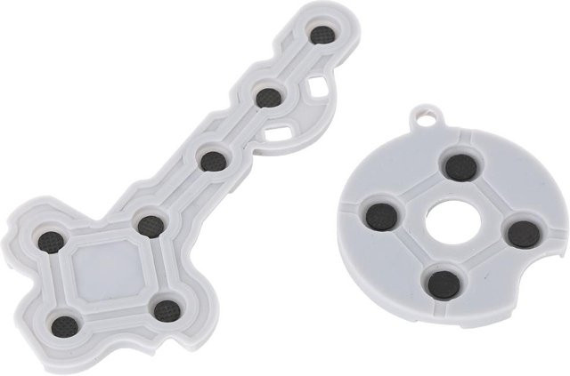 10 Stück Leitfähige Gummi-Kontaktpads für Xbox 360 Controller von mfySpace in Weiß - Bild 1