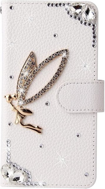 Glitzer Portemonnaie Hülle für Samsung Galaxy S26 Ultra S25 FE S24 S23 Plus S22 A35 A55 A16 A26 A36 A56 A33 A13 A14 A15 A34 A54 A17 in Weiß - Bild 1