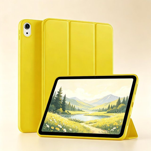 Magnetische Smart-Hülle für iPad 11. Generation (11 Zoll) und 10. Generation (10.9 Zoll) in Gelb - Bild 1