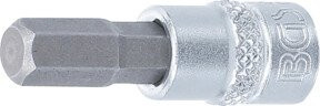 BGS Bit-Einsatz Innensechskant 7 mm mit 6,3 mm 1/4 Zoll Innenvierkant in Silber - Bild 1