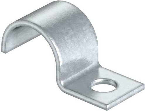 OBO Bettermann Befestigungsschelle 1009109 aus Metall in Silber, 100 Stück - Bild 1