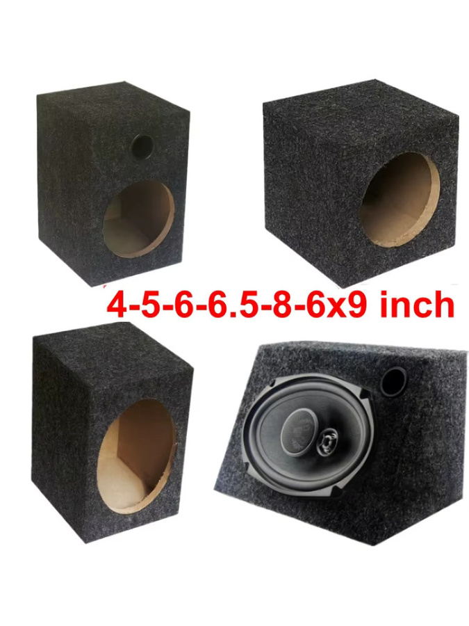Cbirds Holz-Leergehäuse für Auto-Lautsprecher und Subwoofer in Schwarz - Bild 4
