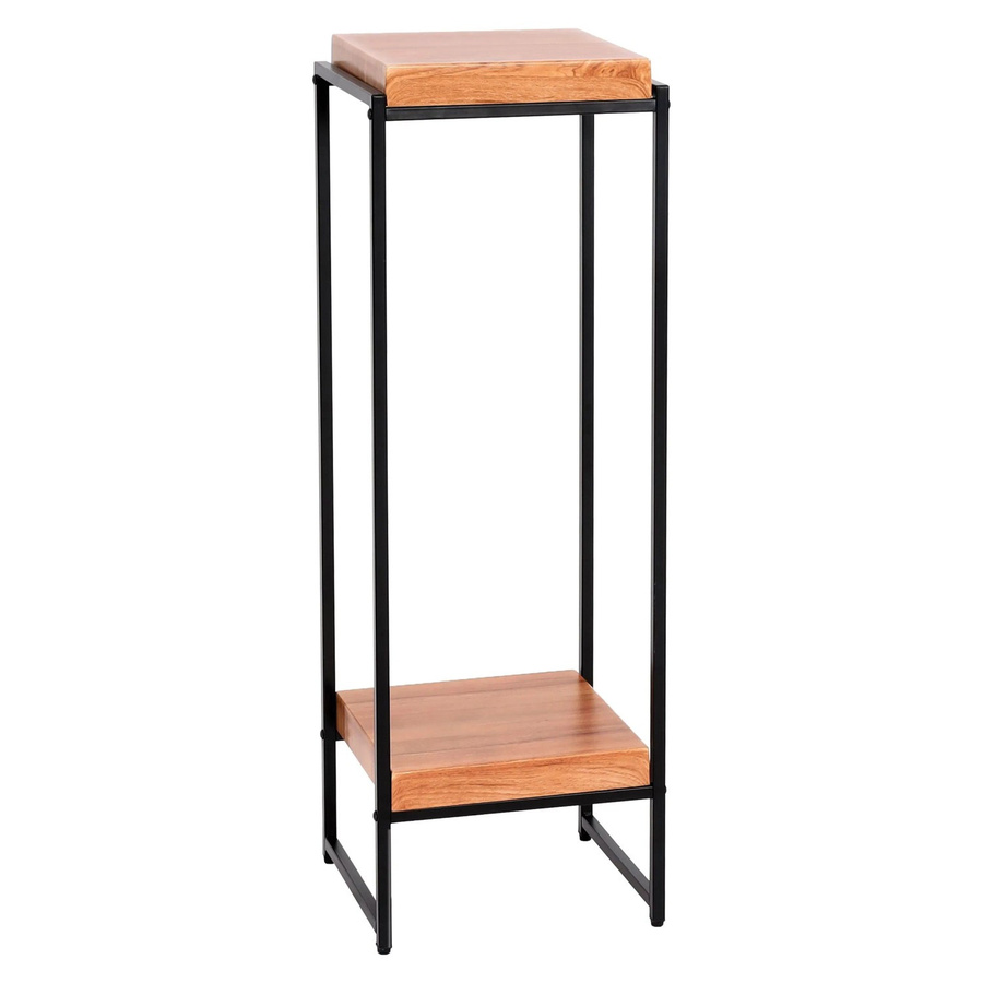 Blumentisch MCW-K71 Beistelltisch und Pflanzregal aus MDF und Metall in Braun mit Kiefernmaserung, Höhe: 101 cm - Bild 2