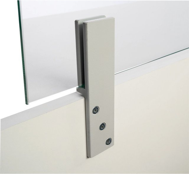 Skyscope Thekenhalter aus Aluminium für 6 mm ESG Glas in Lichtgrau - Bild 1
