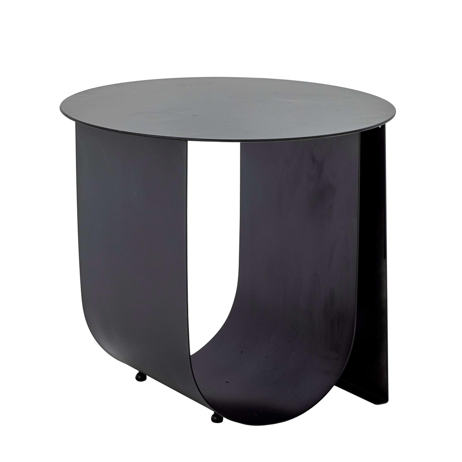 Bloomingville Beistelltisch Cher aus Metall in Schwarz, rund, Durchmesser: 43 cm, Höhe: 43 cm - Bild 1