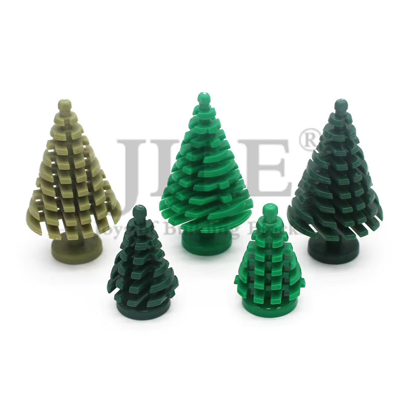 jile MOC Pflanze Baum Kiefer, Bausteine, Natur, Grün, Bunt / Mehrfarbig - Bild 1