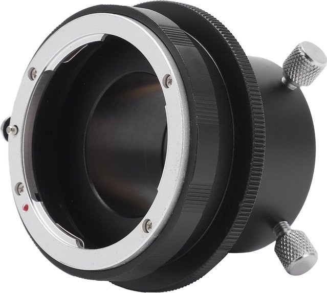 Makro-Objektivadapter für Nikon F-Objektivhalterung auf 1,25-Zoll-Teleskopkamera-Adapter in Schwarz - Bild 1