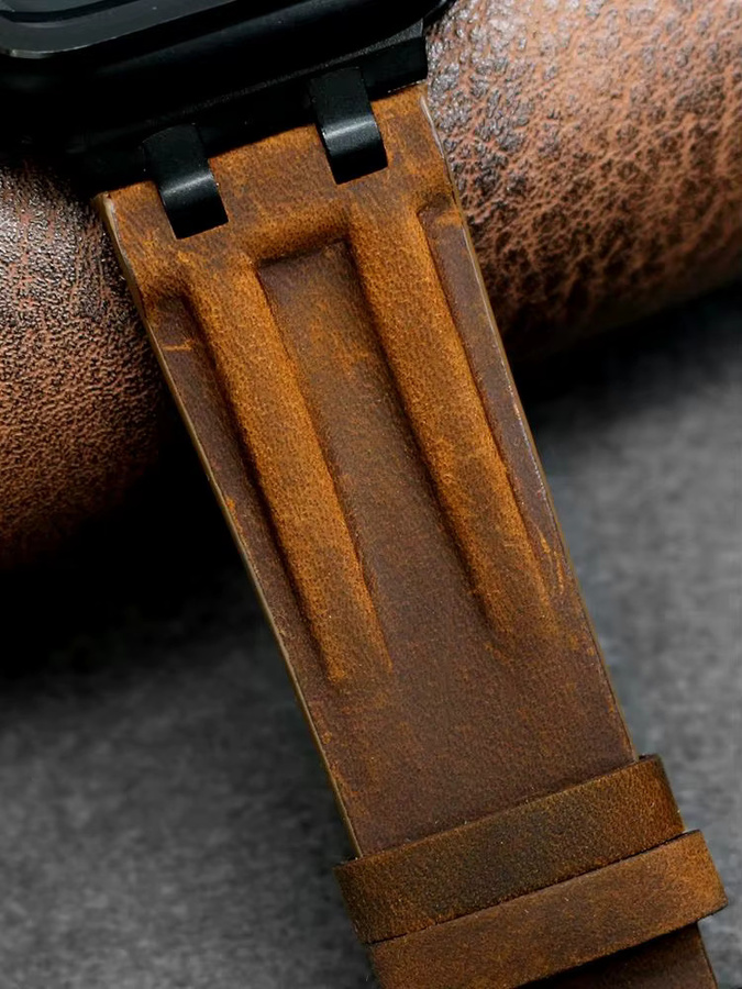 URVOI Uhrenarmband Leder, Vintage, Unisex - Bild 5