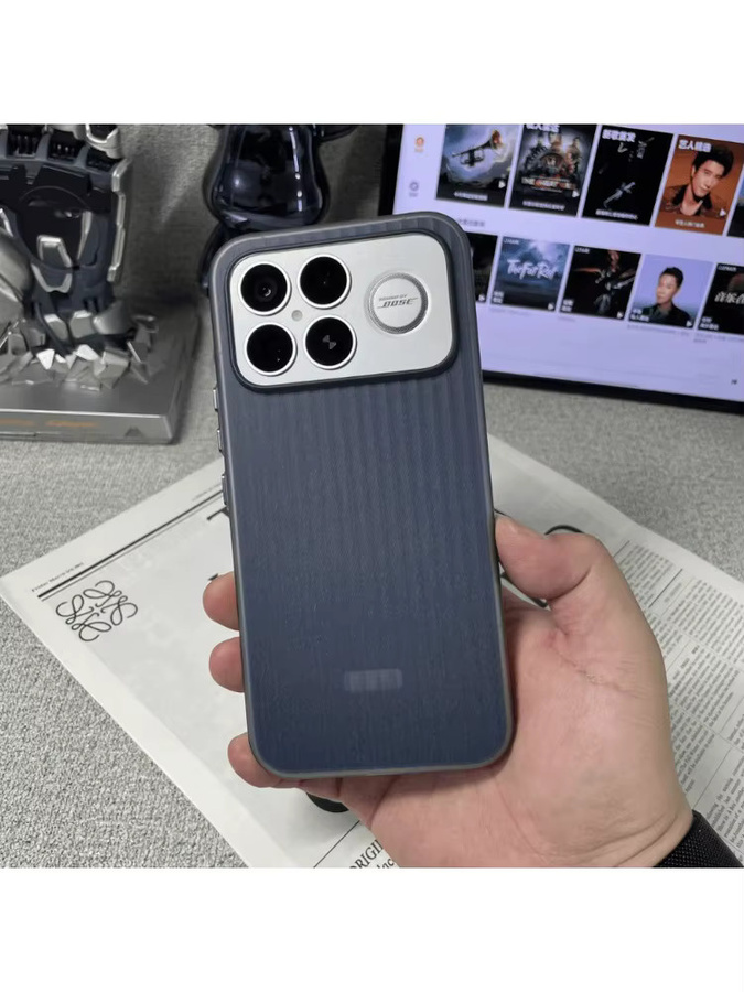 Magnetische Schutzhülle mit 3D Wellpappe Textur für Xiaomi Poco F8 Ultra Pro und Redmi K90 ProMax, Transparent und Weiß - Bild 4