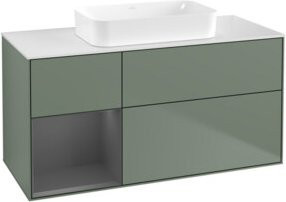 V&B Waschtischunterschrank Finion in Anthrazit lackiert, Breite: 120 cm, Tiefe: 60 cm - Bild 1