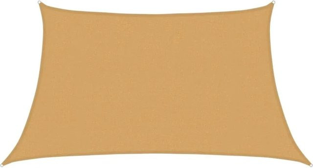 Furnicato Sonnensegel Trapez aus HDPE in Hellgrau, B/T: 3,4 x 2 m - Bild 1
