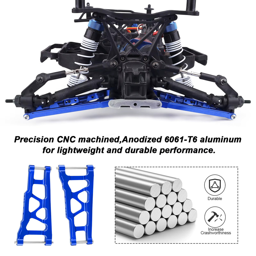 HobbyPark Aluminium-Aufhängungsarme vorne und hinten, 4er-Pack - Bild 4