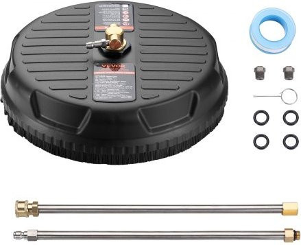 VEVOR Pressure Washer Surface Cleaner Universal 38,1 cm mit 2 Verlängerungsstangen und 1,6 cm Quick-Connect Connector für Beton, Einfahrten und Terrassen, max. 4000 PSI - Bild 1