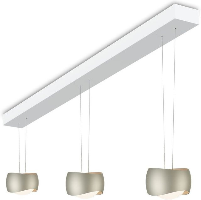 Oligo Curved Slack-Line LED-Pendelleuchte 3-flammig in Weiß matt mit Tunable White (2200K - 5000K) und Casambi-Steuerung - Bild 1