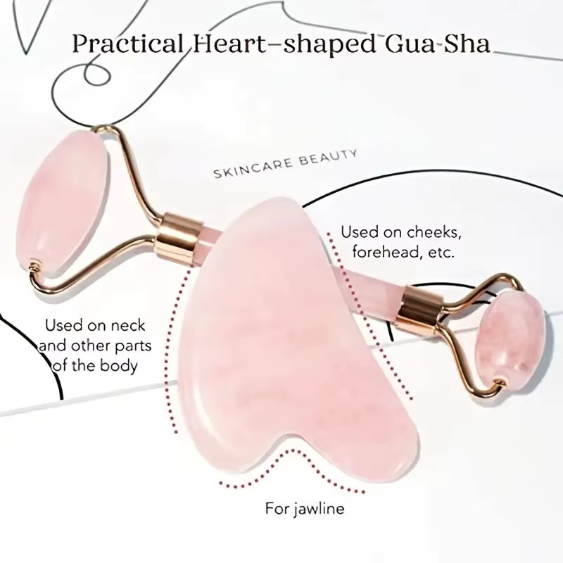 OREADEX Gua Sha Jade Schaber, Gesicht, Unisex - Bild 2