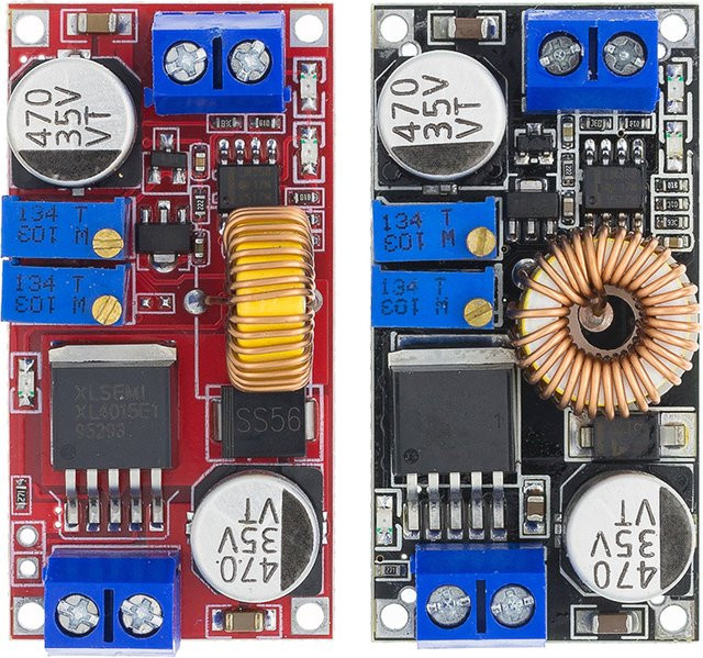 YANXD XL4015 5A DC-DC CC CV Step Down Modul Ladegerät für Lithium-Batterien und LED in Rot - Bild 1