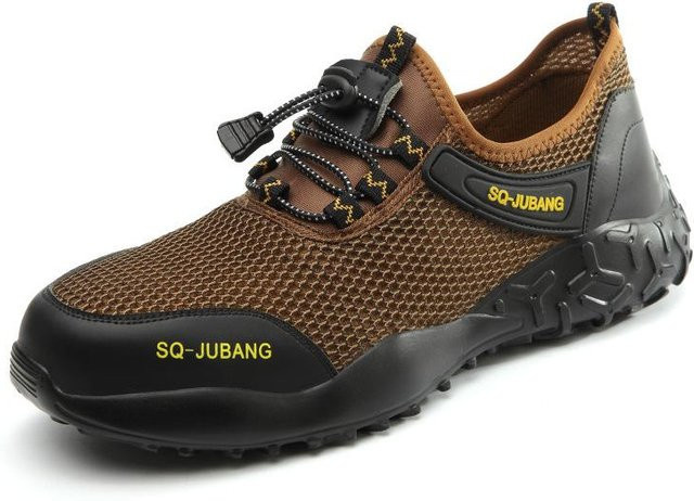 Avant-garde Arbeitsschutzschuhe für den Sommer, atmungsaktive Textilschuhe mit Stahlkappe, bruchsicher und durchstichfest, Farbe: Schwarz, Braun, Grau - Bild 1
