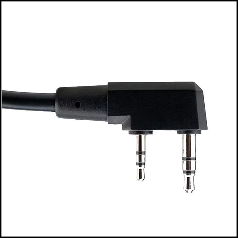 Earmor PTT M52 Adapter für taktische Headsets mit Kenwood Anschluss und 3,5 mm Aux Stecker, Schwarz - Bild 2