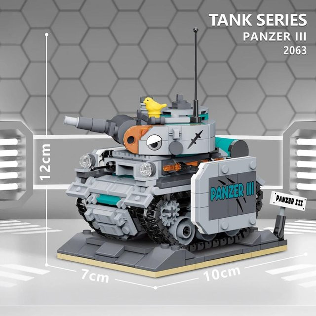 ToylinX Mini Panzer, Bausteine, Lernspielzeug, ab 6 Jahren - Bild 1