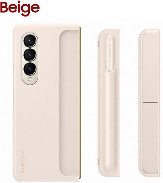 Samsung Galaxy Z Fold4 Standcover mit S Pen Handyhülle in Sand - Bild 1