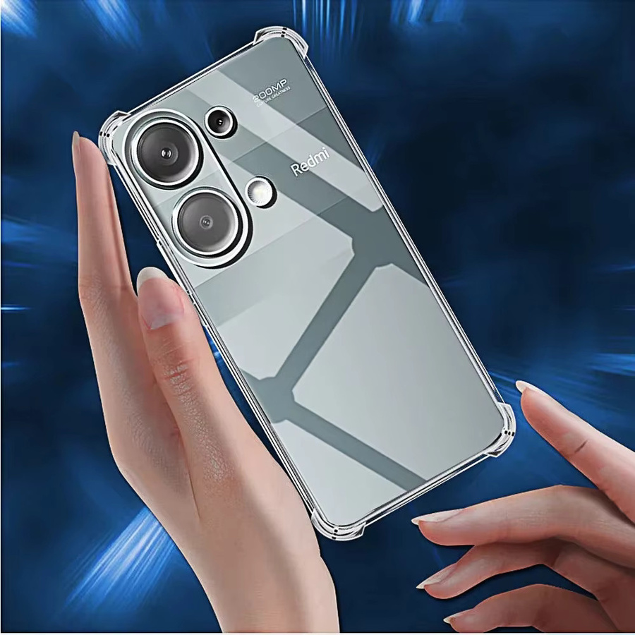 Xiaomi Original TPU Schutzhülle für Redmi Note 13 4G, Redmi Note 13 Pro Plus 5G und Redmi 13C 4G, transparent, stoßfest - Bild 5
