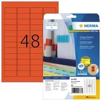 HERMA Universaletikett aus Papier in Weiß, B: 45,7 mm, H: 21,2 mm - Bild 1