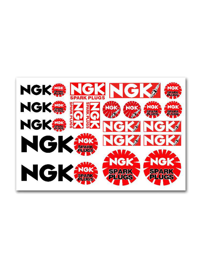 NGK Zündkerze Vinyl Aufkleber für Auto, Motorrad und Laptop als Tuning Zubehör - Bild 3