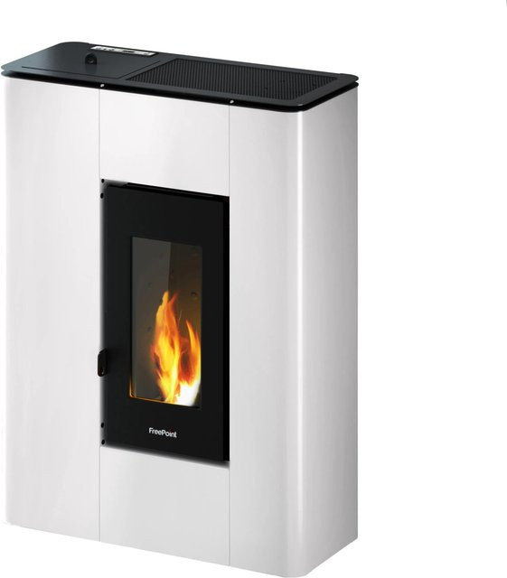 Freepoint Pelletofen Atri in Weiß mit 4,9 kW Leistung und Automatik - Bild 1