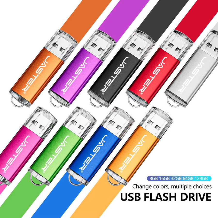 JASTER USB-Stick in Schlüsselform aus Metall, Schwarz, USB-Flash-Laufwerk - Bild 5