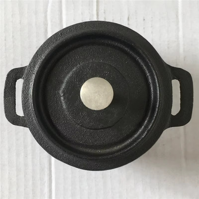 Y50A Dutch Oven Gusseisentopf mit Deckel in Schwarz für langsames Kochen - Bild 5
