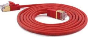 wantec SSTP-Patchkabel Cat.6A Ethernet/LAN in Rot, Länge: 1,5 m - Bild 1