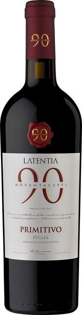 Novantaceppi Primitivo Rotwein, Apulien, 2024, halbtrocken, 0,75 l - Bild 1