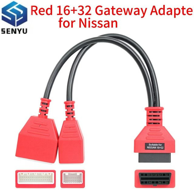 JFIND Gateway OBD2-Adapterkabel für Nissan in Rot, passend für Autel IM508 IM608 und Lonsdor K518SE - Bild 1